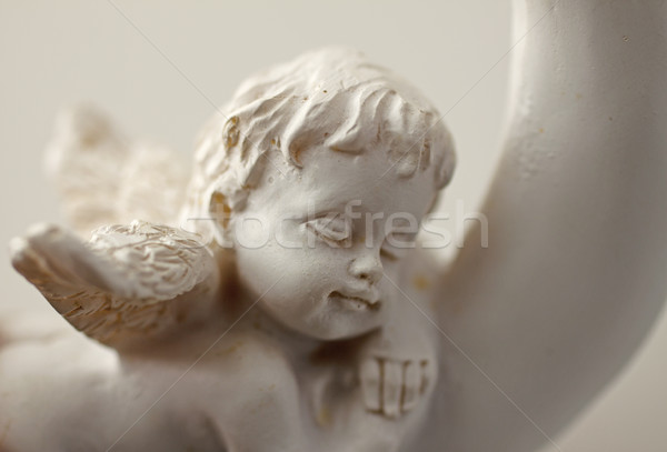 Weinig engel standbeeld baby slapen Stockfoto © Koufax73