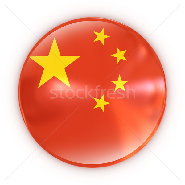 Distintivo chinês bandeira negócio computador esportes Foto stock © koya79
