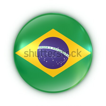 badge - Brazilian flag Stock photo © koya79