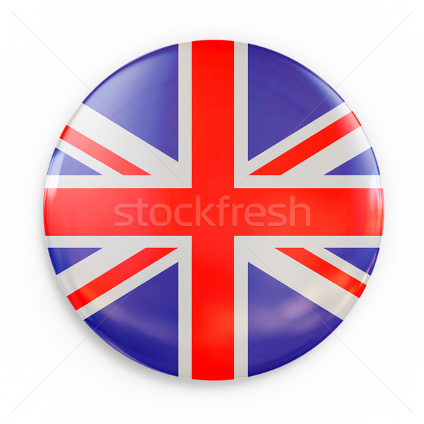 Vlag badge groot-brittannië computer abstract Rood Stockfoto © koya79