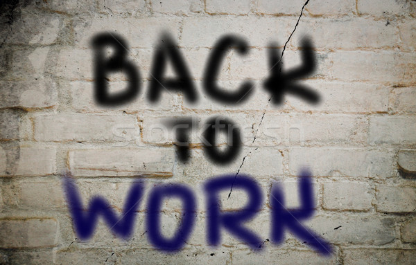 Back To Work Concept Stock photo © KrasimiraNevenova