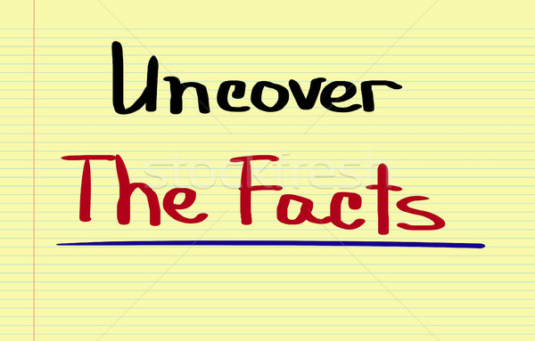 Stock photo: Uncover The Facts Concept