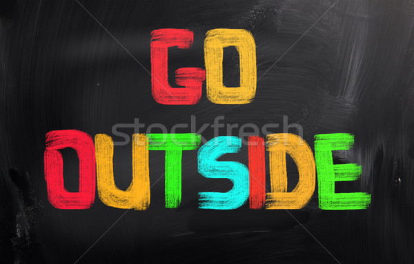 Stock photo: Go Outside Concept