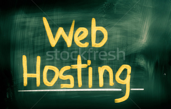 Stock fotó: Háló · hosting · számítógép · épület · világ · szerver