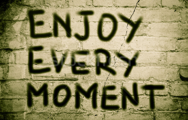 Stock photo: Enjoy Every Moment Concept