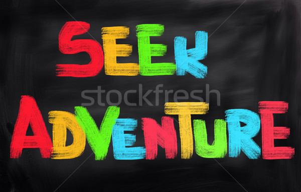 Stockfoto: Zoeken · avontuur · gelukkig · sport · vrijheid · vreugde
