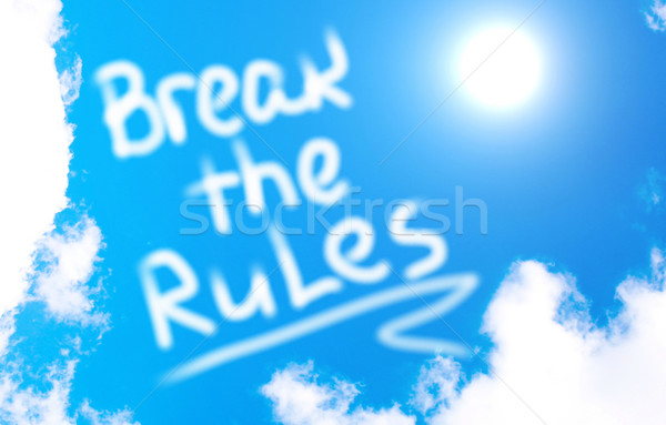 Pause Regeln Business Denken kostenlos kreative Stock foto © KrasimiraNevenova