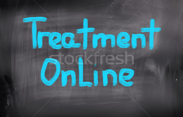 Stock photo: Treatment Online Concept
