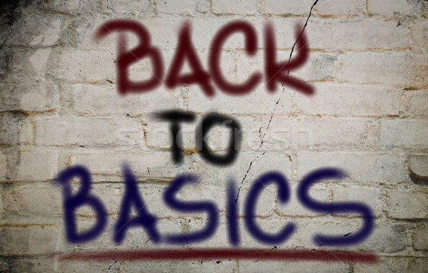 Back To Basics Concept Stock photo © KrasimiraNevenova
