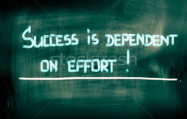 Success Is Dependent On Effort Concept Stock photo © KrasimiraNevenova