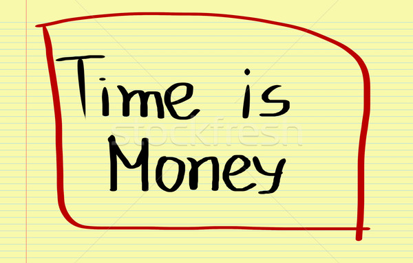 Tijd is geld geld web brief financieren communicatie Stockfoto © KrasimiraNevenova