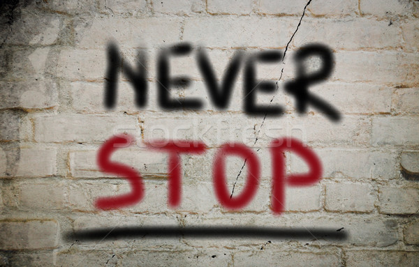Stock photo: Never Stop Concept