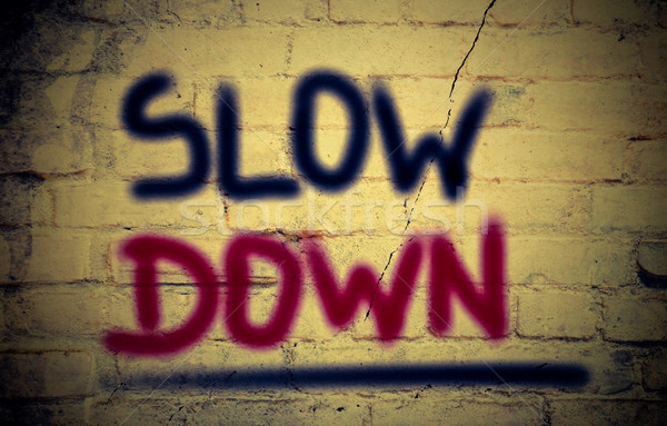 Stock photo: Slow Down Concept