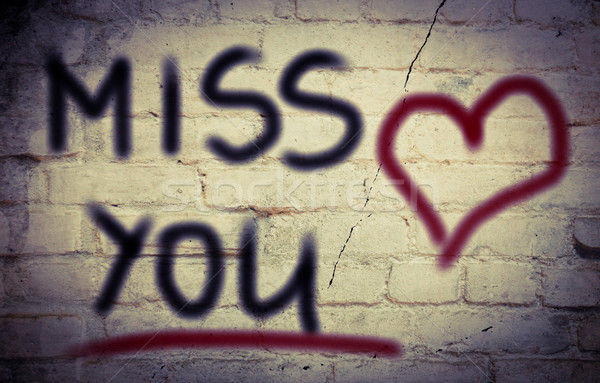 Miss You Concept Stock photo © KrasimiraNevenova