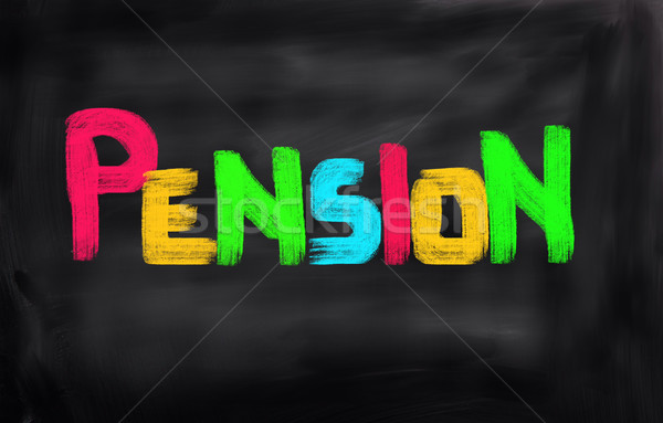 Pensión dinero resumen diseno financiar ancianos Foto stock © KrasimiraNevenova