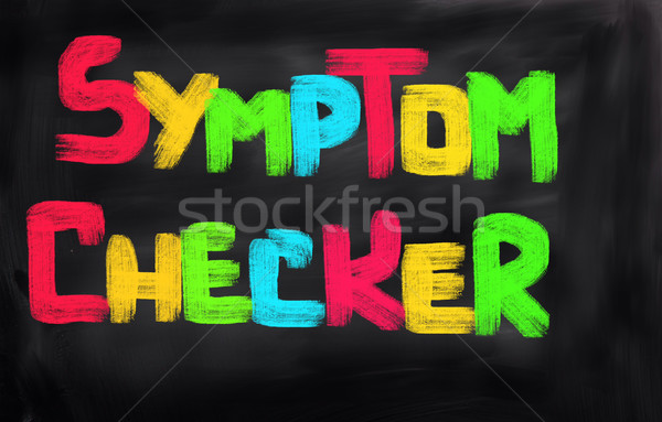Stock photo: Symptom Checker Concept