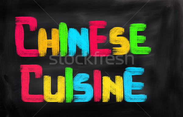 Comida china chino japonés cocina frito Foto stock © KrasimiraNevenova