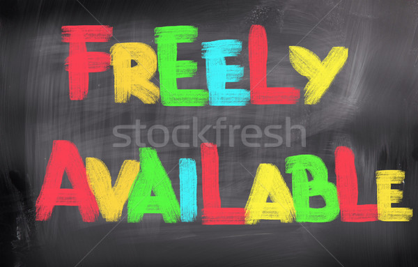 Freely Available Concept Stock photo © KrasimiraNevenova