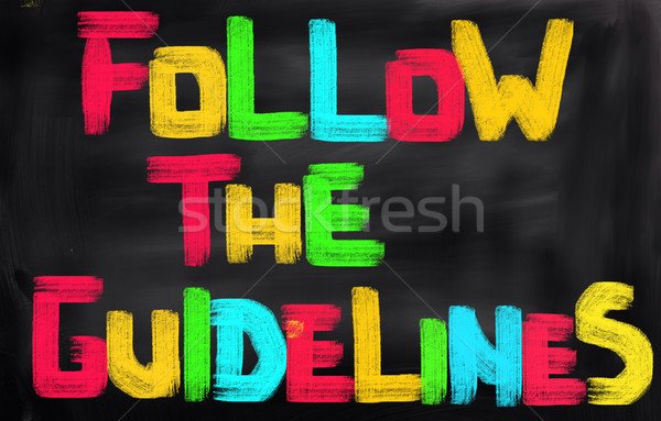 Follow The Guidelines Concept Stock photo © KrasimiraNevenova
