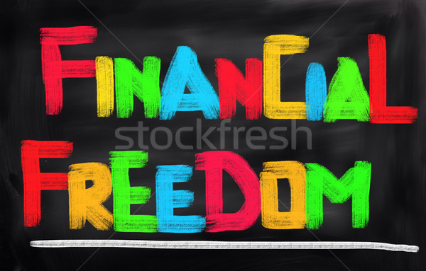 Financeiro liberdade dinheiro trabalhar financiar tráfego Foto stock © KrasimiraNevenova