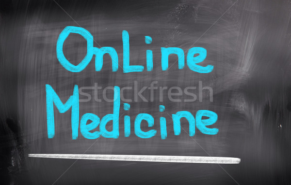 Línea medicina negocios ordenador médico médicos Foto stock © KrasimiraNevenova