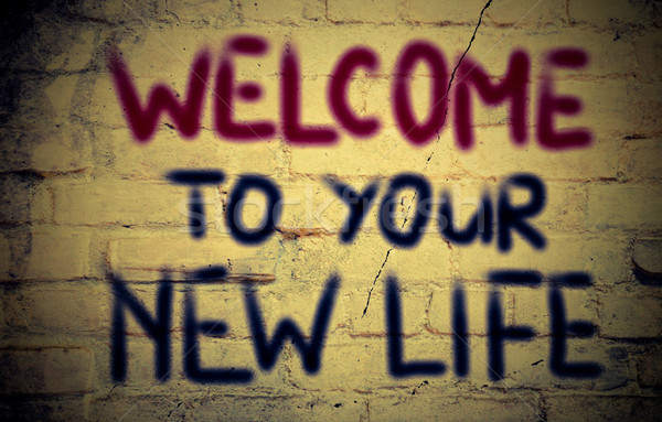 Сток-фото: приветствую · Новая · жизнь · жизни · работу · будущем · успех
