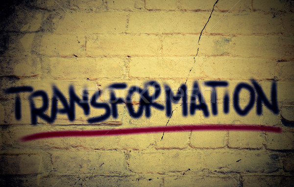 Transformatie business abstract communicatie media tekening Stockfoto © KrasimiraNevenova