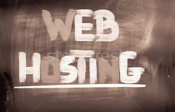 Web hosting computer gebouw wereld server Stockfoto © KrasimiraNevenova