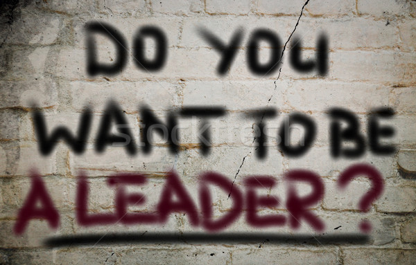 Do You Want To Be A Leader Concept Stock photo © KrasimiraNevenova