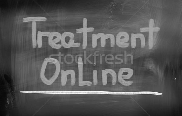 Stock photo: Treatment Online Concept