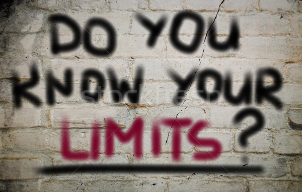 Stock photo: Do You Know Your Limits Concept