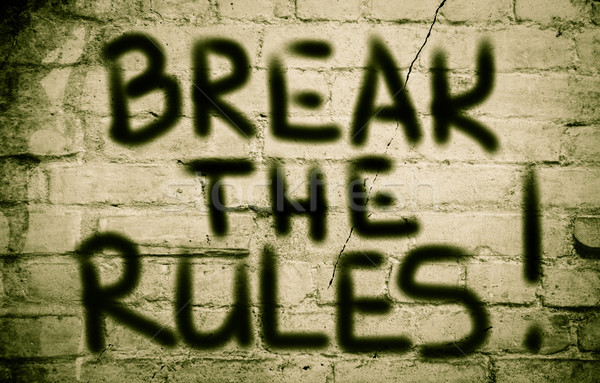 Break The Rules Concept Stock photo © KrasimiraNevenova