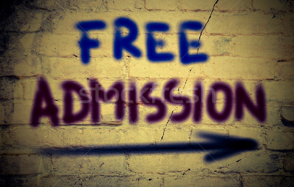 Free Admission Concept Stock photo © KrasimiraNevenova