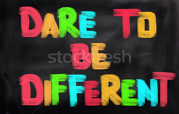 Stock photo: Dare To Be Different Concept