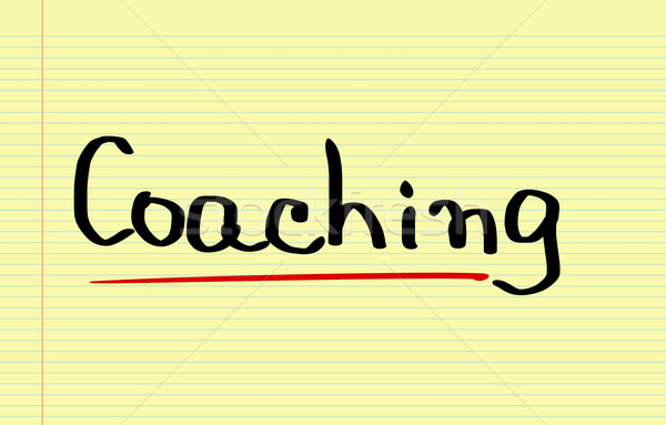 Coaching schriftlich Lehrer Erfolg Ziel Forschung Stock foto © KrasimiraNevenova