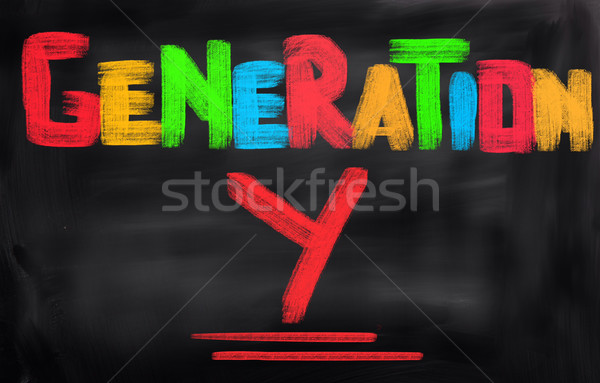 Generation Y Concept Stock photo © KrasimiraNevenova