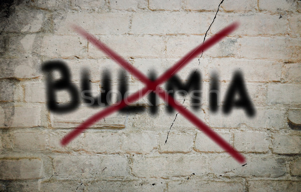 Bulimia gyógyszer eszik kezelés betegség beteg Stock fotó © KrasimiraNevenova