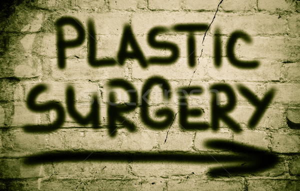 Plastische Chirurgie Arzt Gesundheit Haut Person Kunststoff Stock foto © KrasimiraNevenova