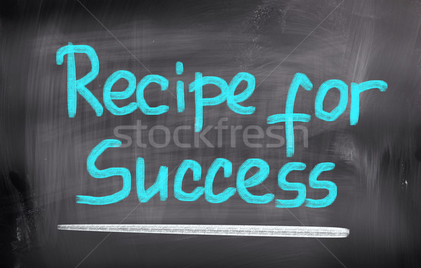 Stock photo: Recipe For Success Concept