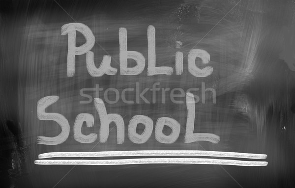 Openbare school kinderen onderwijs schrijven wetenschap Stockfoto © KrasimiraNevenova