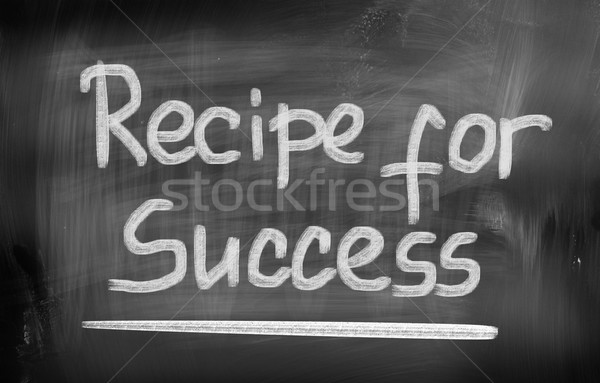 ストックフォト: レシピ · 成功 · 教育 · 教師 · 書く · ビジョン