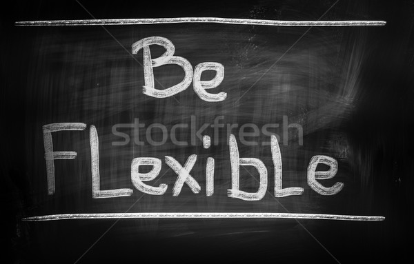 Flexibele achtergrond tijd baan idee werknemer Stockfoto © KrasimiraNevenova