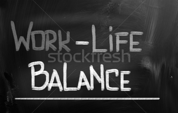 Muncă viaţă echilibra afaceri sănătate succes Imagine de stoc © KrasimiraNevenova