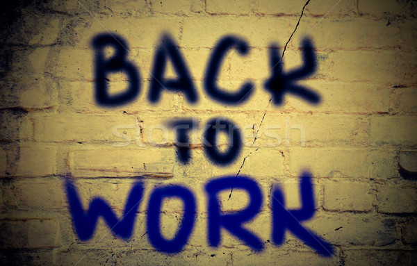 Back To Work Concept Stock photo © KrasimiraNevenova