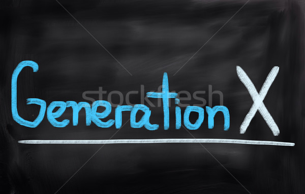 Generación x educación web visión idea cultura Foto stock © KrasimiraNevenova