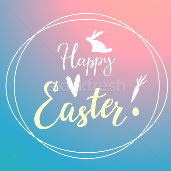 Húsvét modern gradiens tipográfia tavasz szeretet Stock fotó © kraska