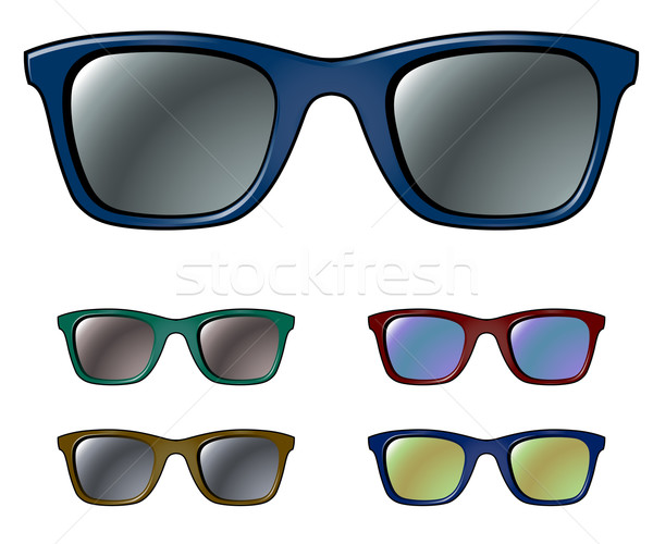 Солнцезащитные очки солнце дизайна черный темно женщины Сток-фото © kraska
