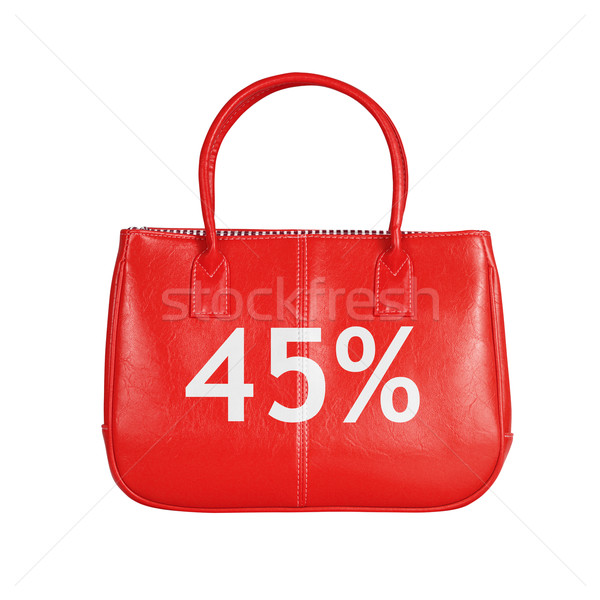 Verkauf Tasche isoliert weiß vierzig Stock foto © kravcs