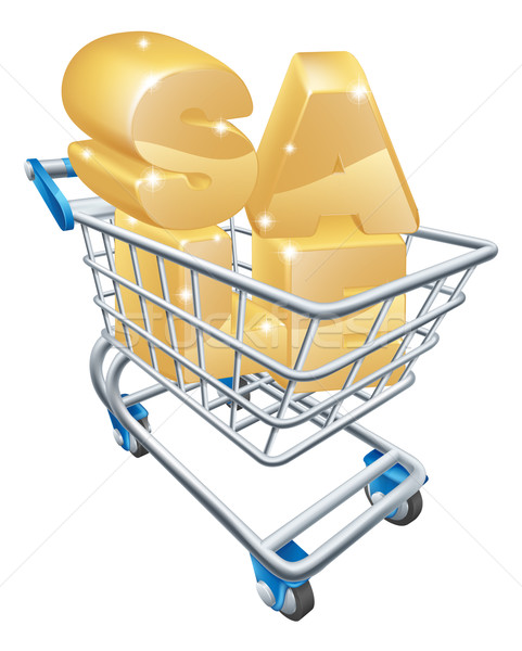 Sale shopping cart concept Stock photo © Krisdog