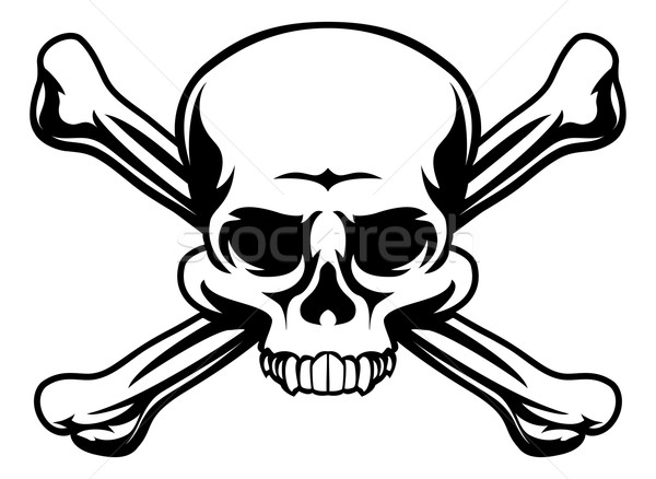 Skull and Crossbones Symbol Stock photo © Krisdog